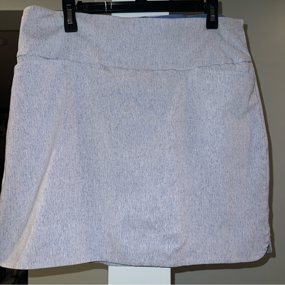 SC and CO Women's Blue/White Striped Pull On Athletic Skort  W/ Pockets XL